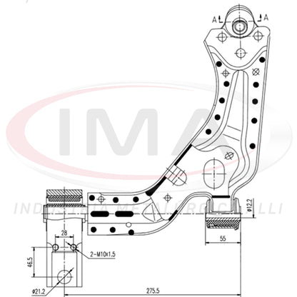 Front Lower Suspension Arm - Left Side - With Ball Joint