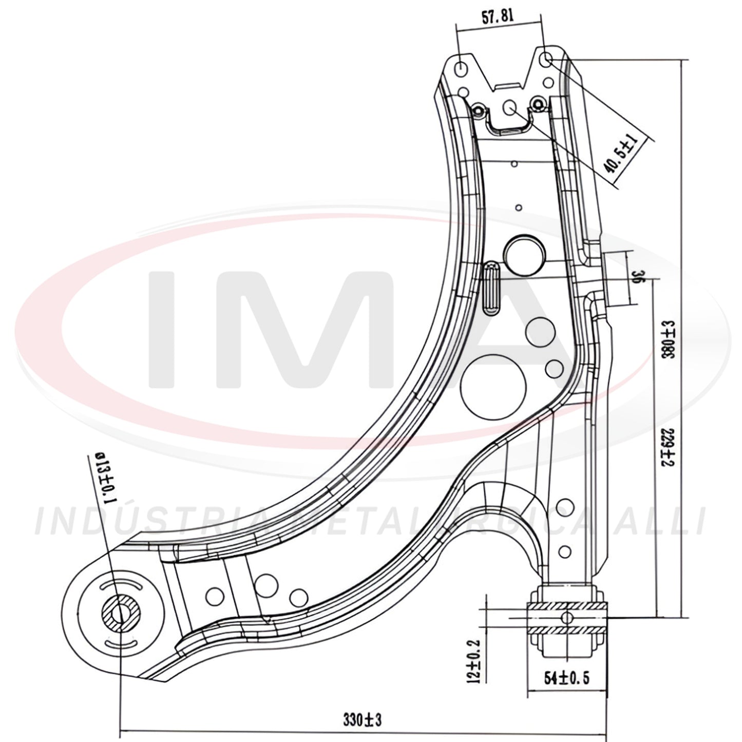 Front Suspension Arm - With Bushings / Without Ball Joint