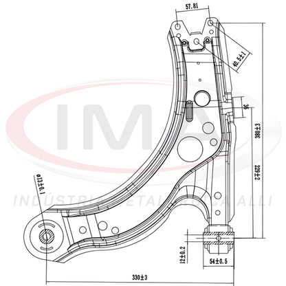 Front Suspension Arm - With Bushings / Without Ball Joint
