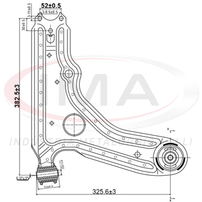Front Suspension Arm - With bushings / Without ball joint