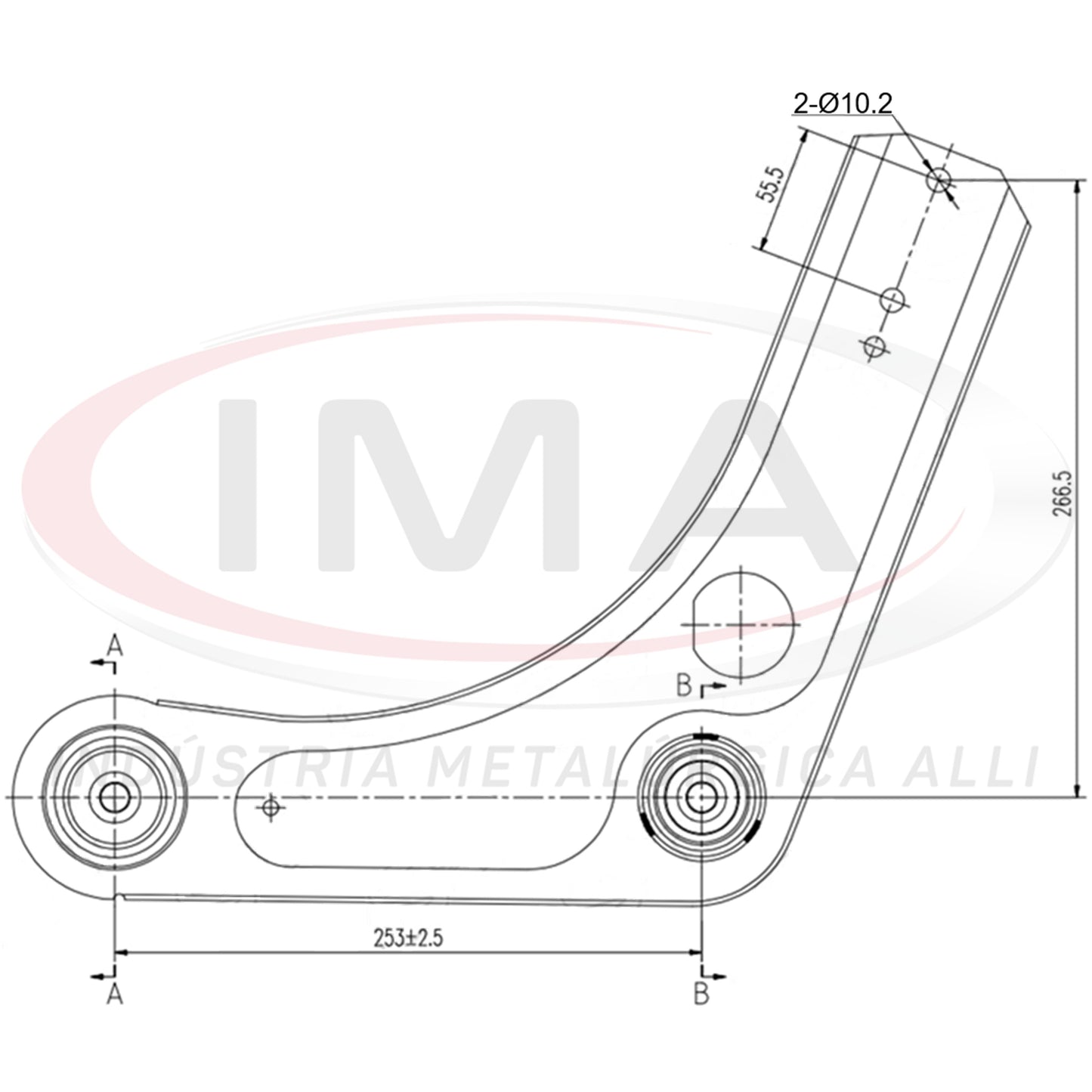 Front Suspension Arm - With Bushings / Without Ball Joint