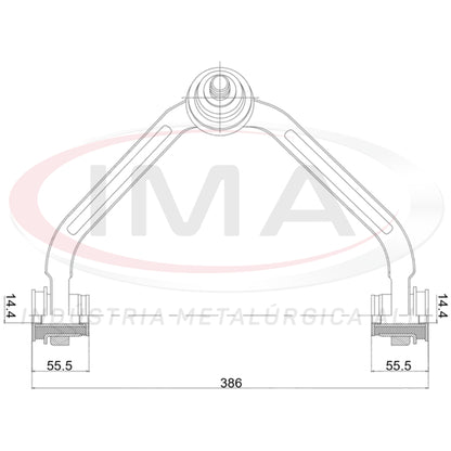 Front Upper Suspension Arm - Right Side - With Bushings / With Ball Joint