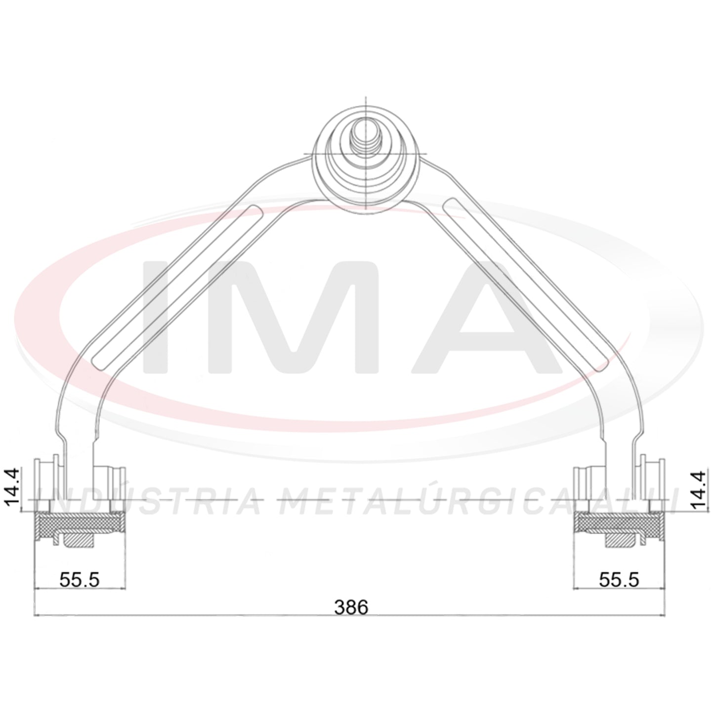 Front Upper Suspension Arm - Left Side - With Bushings / With Ball Joint