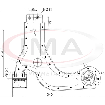 Suspension Arm - Front - Right Side - With Bushings / Without Ball Joint