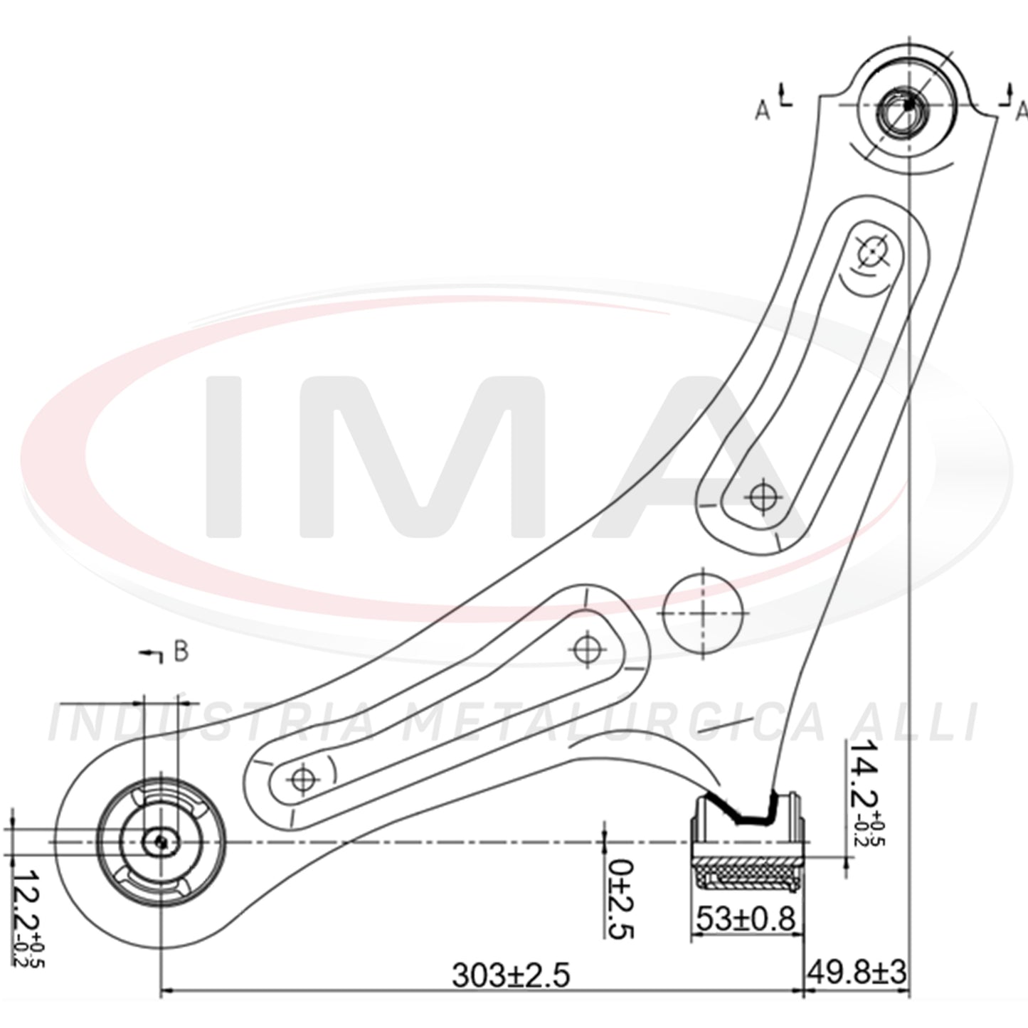 Suspension Arm - Front - Left Side - With Bushings / With Ball Joint