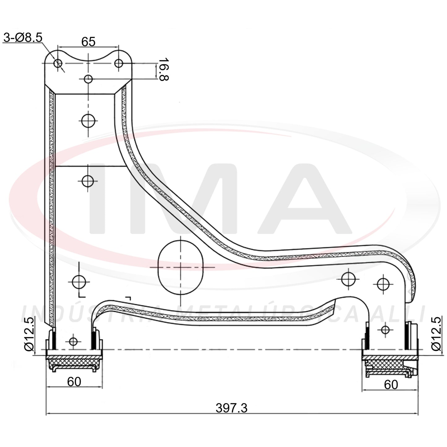 Front Suspension Arm - With Bushings / Without Ball Joint