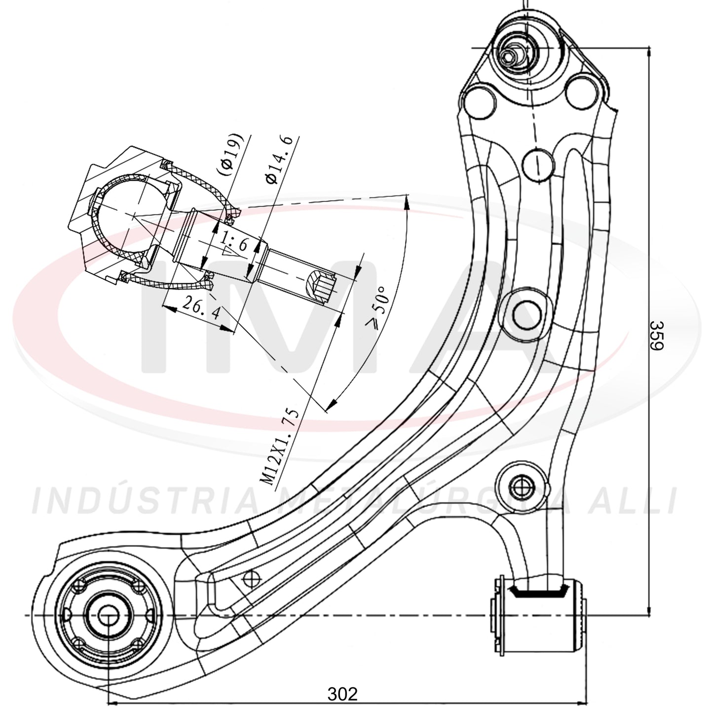 Bandeja da Suspensão - Dianteira - Lado Esquerdo - Com Buchas / Com Pivô