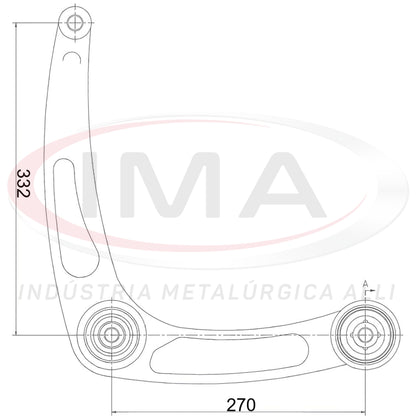 Suspension Arm - Front - Right Side - With Bushings / Without Ball Joint