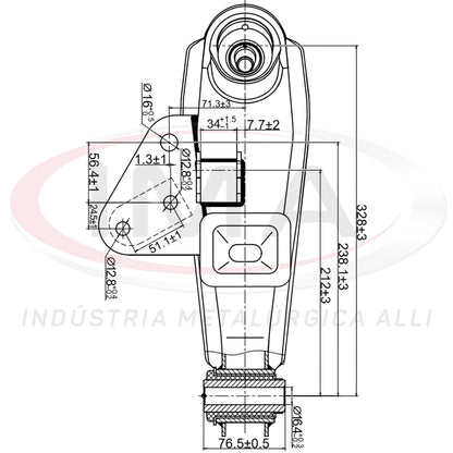 Front Lower Suspension Arm - Right Side - With Bushings / Bump Stop / With Ball Joint