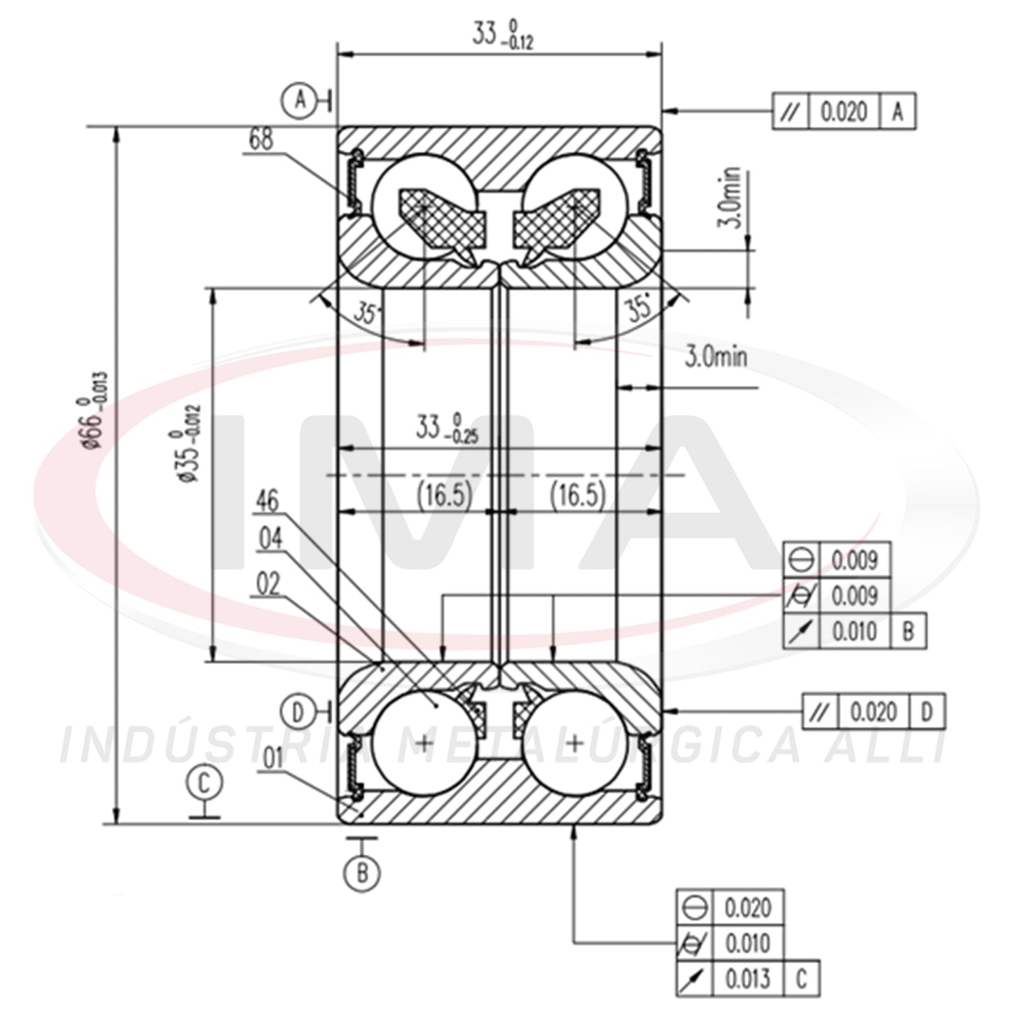 Rolamento Roda Dianteira S/ABS DUPLO