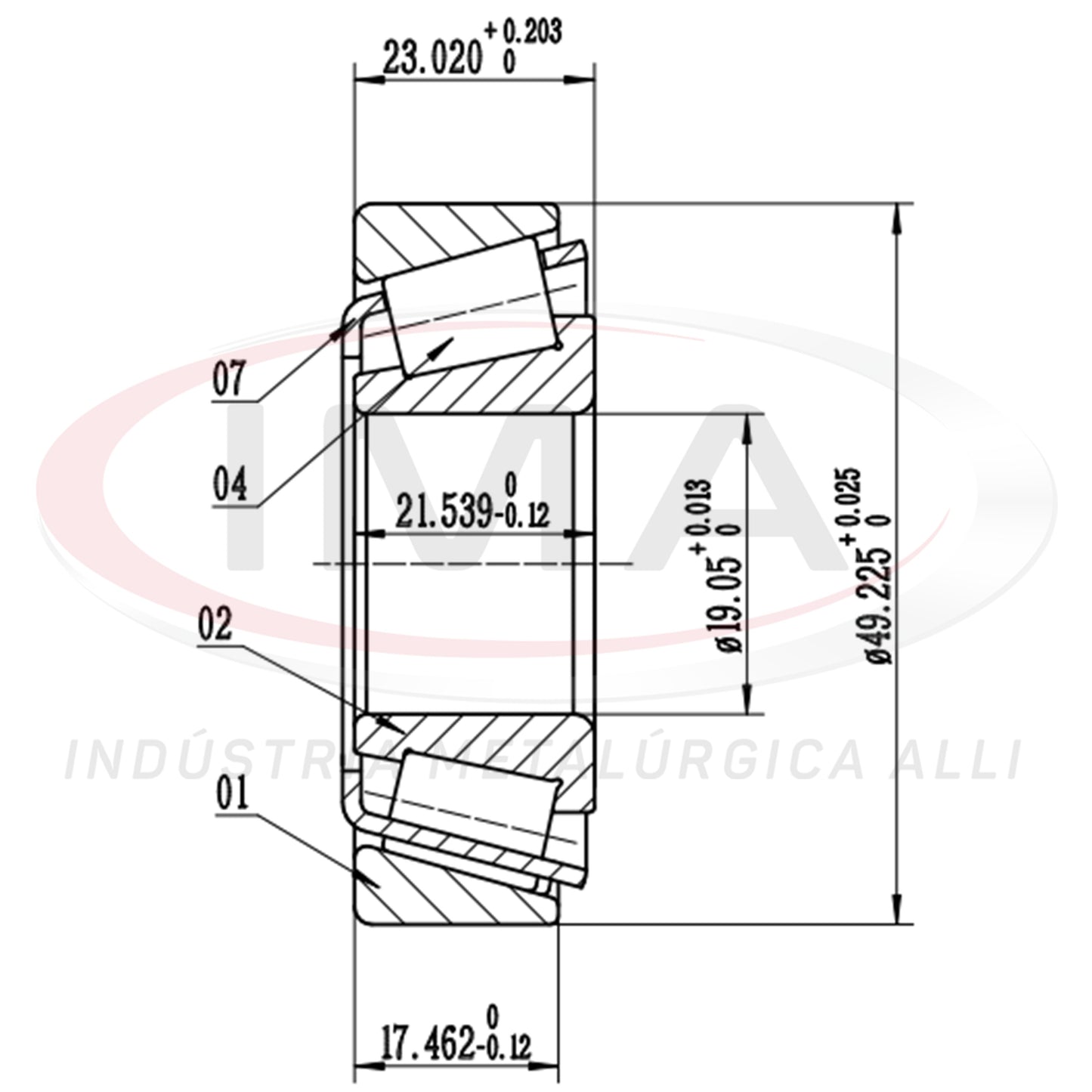 Front Wheel Bearing Cap/Cone
