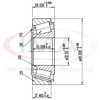 Front Wheel Bearing Cap/Cone