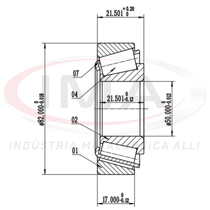 Front and Rear Wheel Bearing Cap/Cone