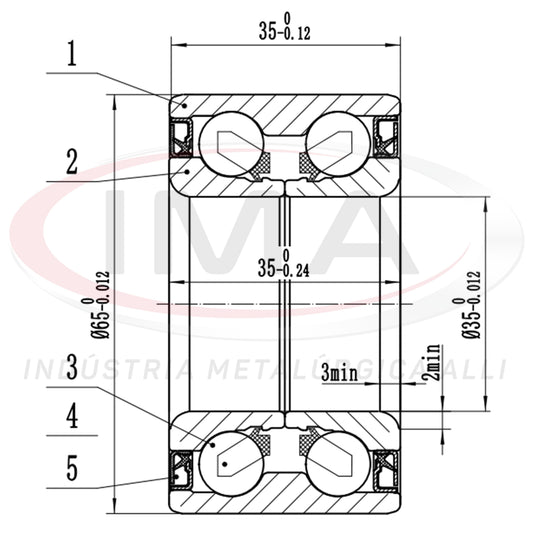 Double Front Wheel Bearing