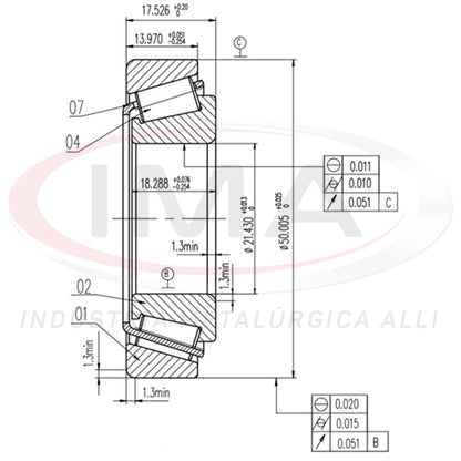 Front Wheel Bearing Cap/Cone