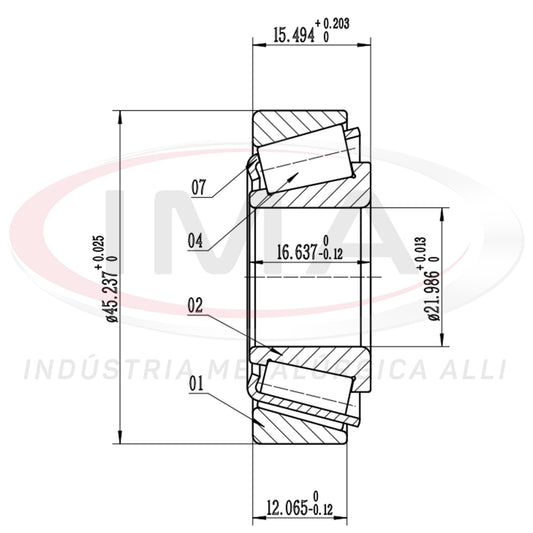 Front Wheel Bearing Cap/Cone