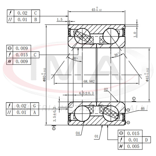 Double Front Wheel Bearing