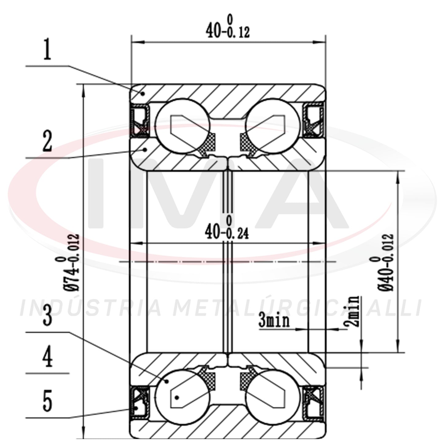 Double Front Wheel Bearing