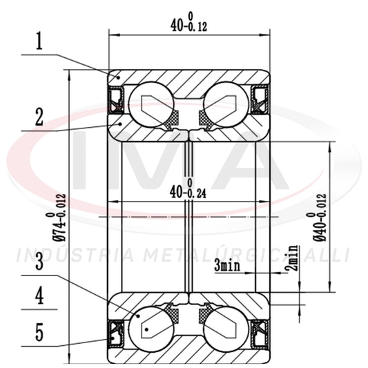 Double Front Wheel Bearing