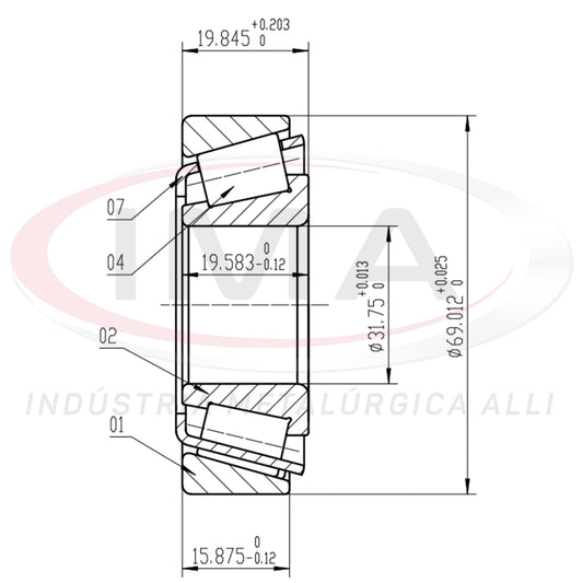 Front Wheel Bearing Cap/Cone