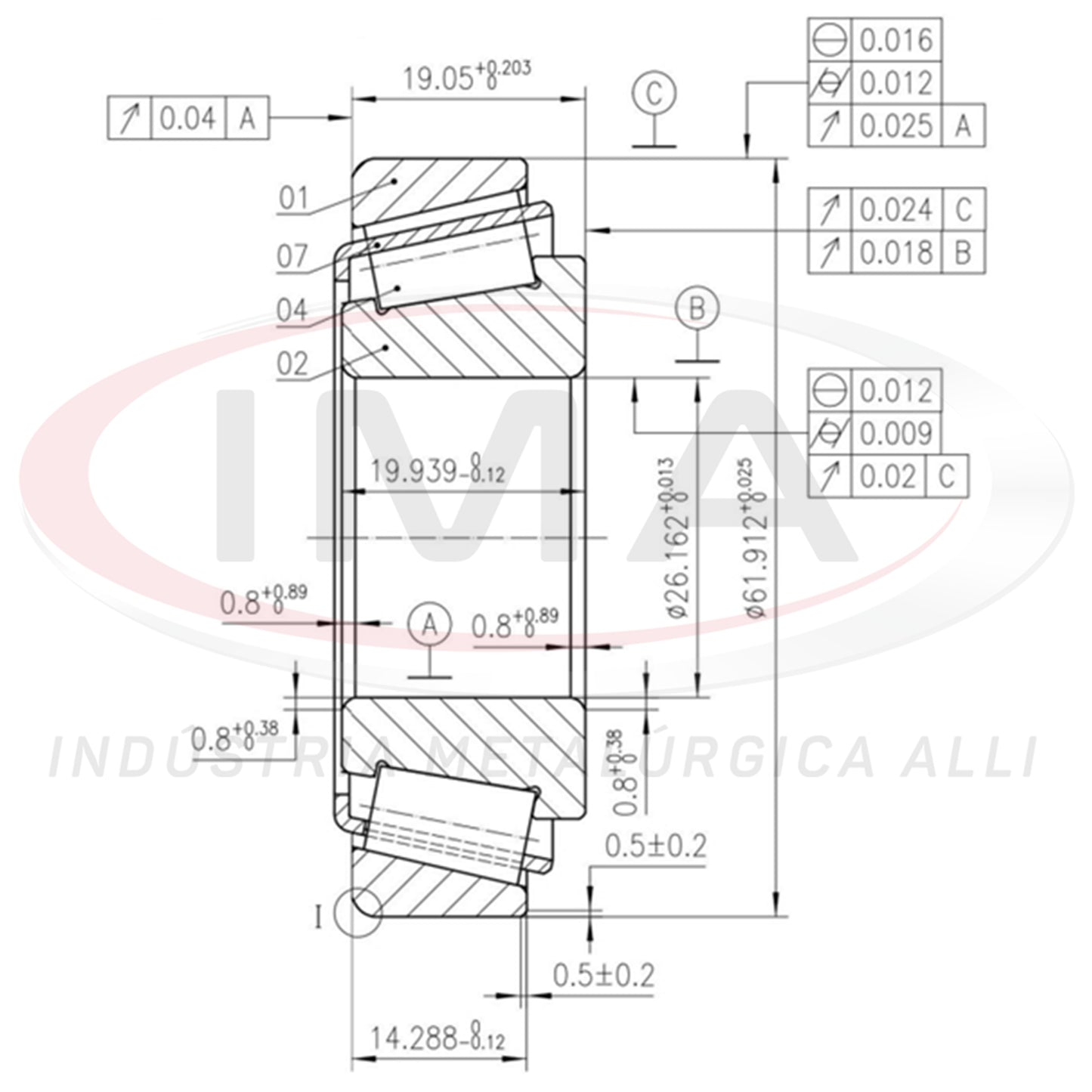 Front Wheel Bearing Cap/Cone