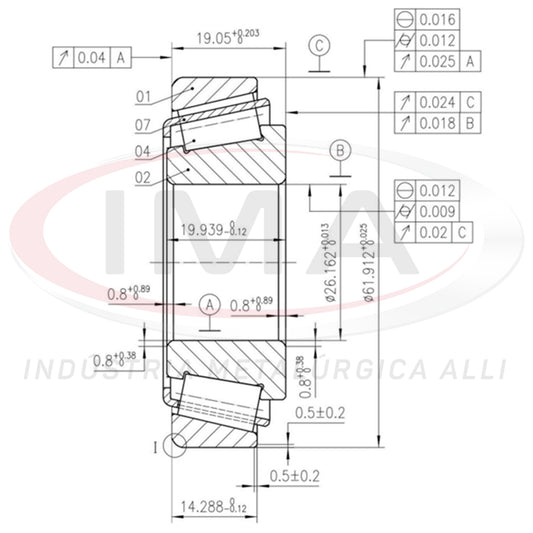 Front Wheel Bearing Cap/Cone