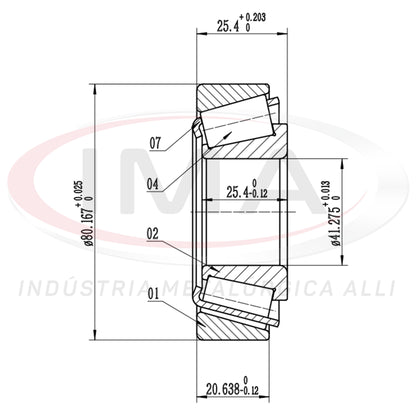 Front Wheel Bearing Cap/Cone