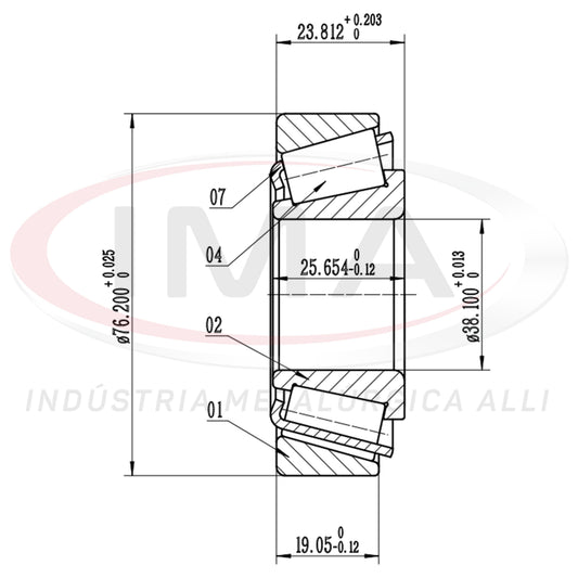 Front Wheel Bearing Cap/Cone
