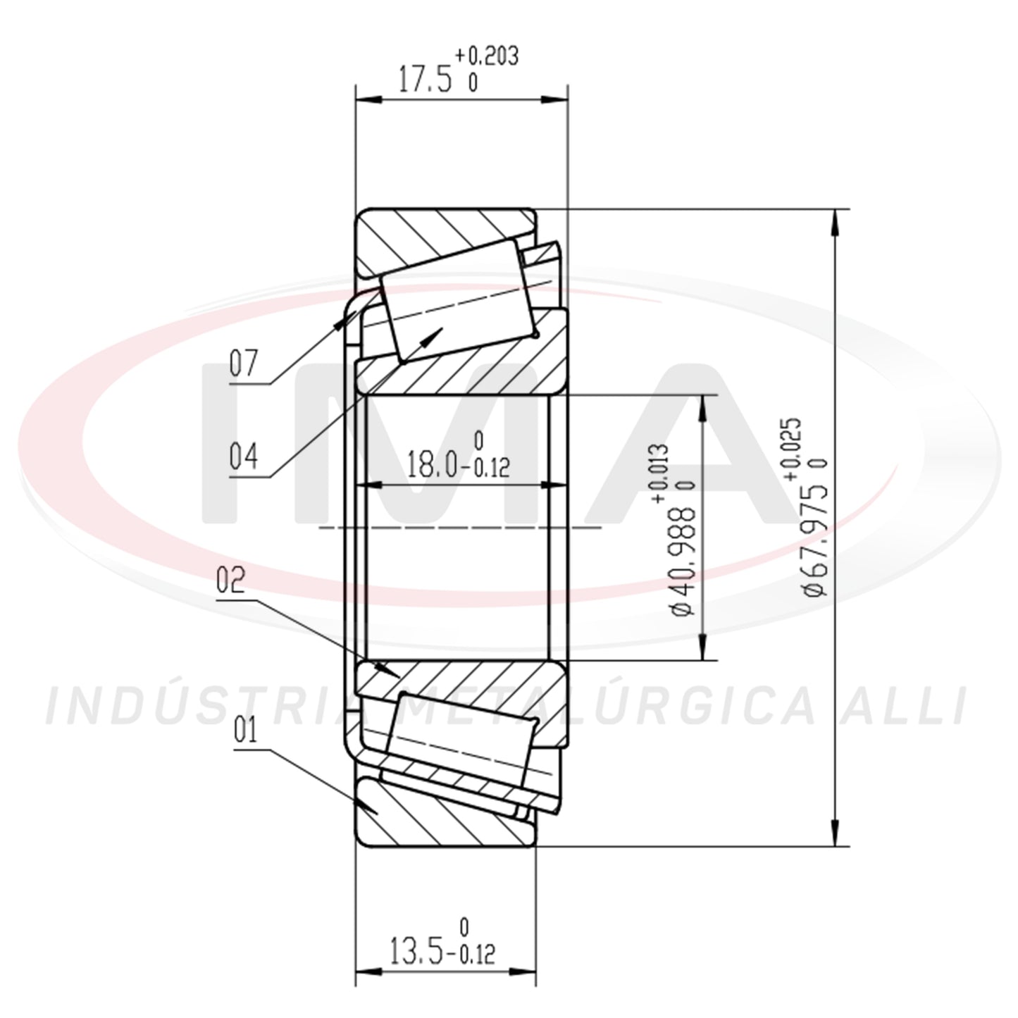 Front and Rear Wheel Bearing Cap/Cone