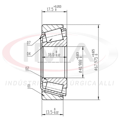 Front and Rear Wheel Bearing Cap/Cone