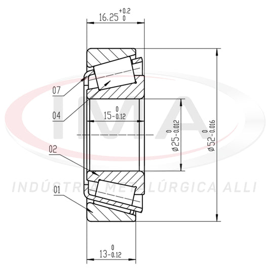 Front and Rear Wheel Bearing Cap/Cone