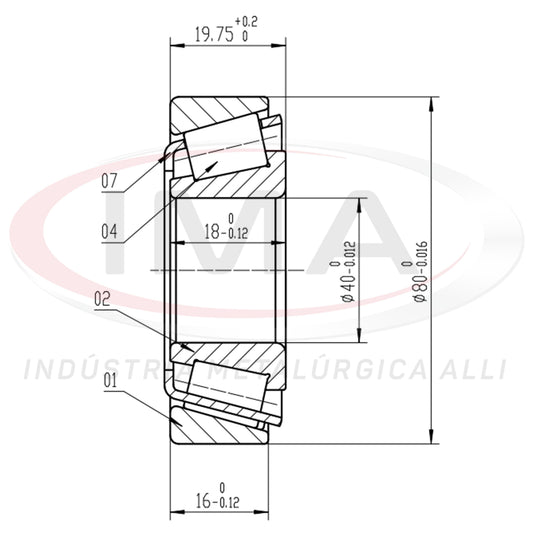 Rear Wheel Bearing CAP/CONE