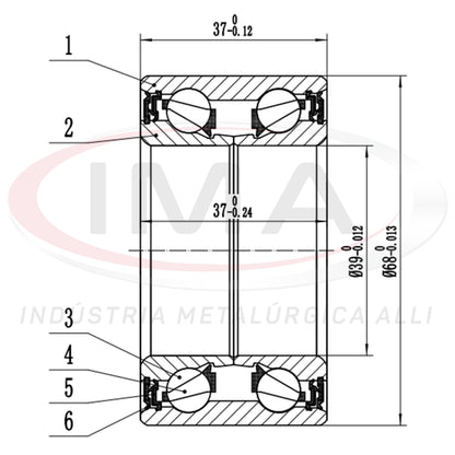 Double Front Wheel Bearing