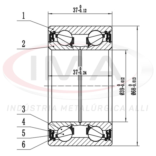 Double Front Wheel Bearing