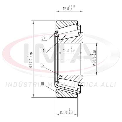 Front Wheel Bearing Cap/Cone