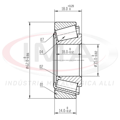 Front and Rear Wheel Bearing Cap/Cone