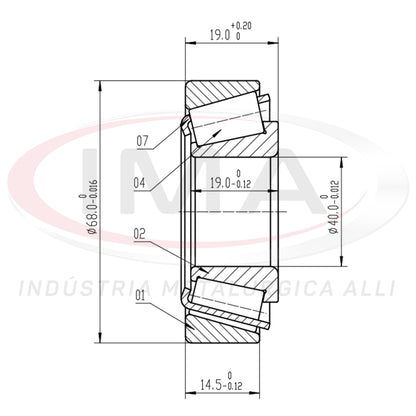 Front and Rear Wheel Bearing Cap/Cone
