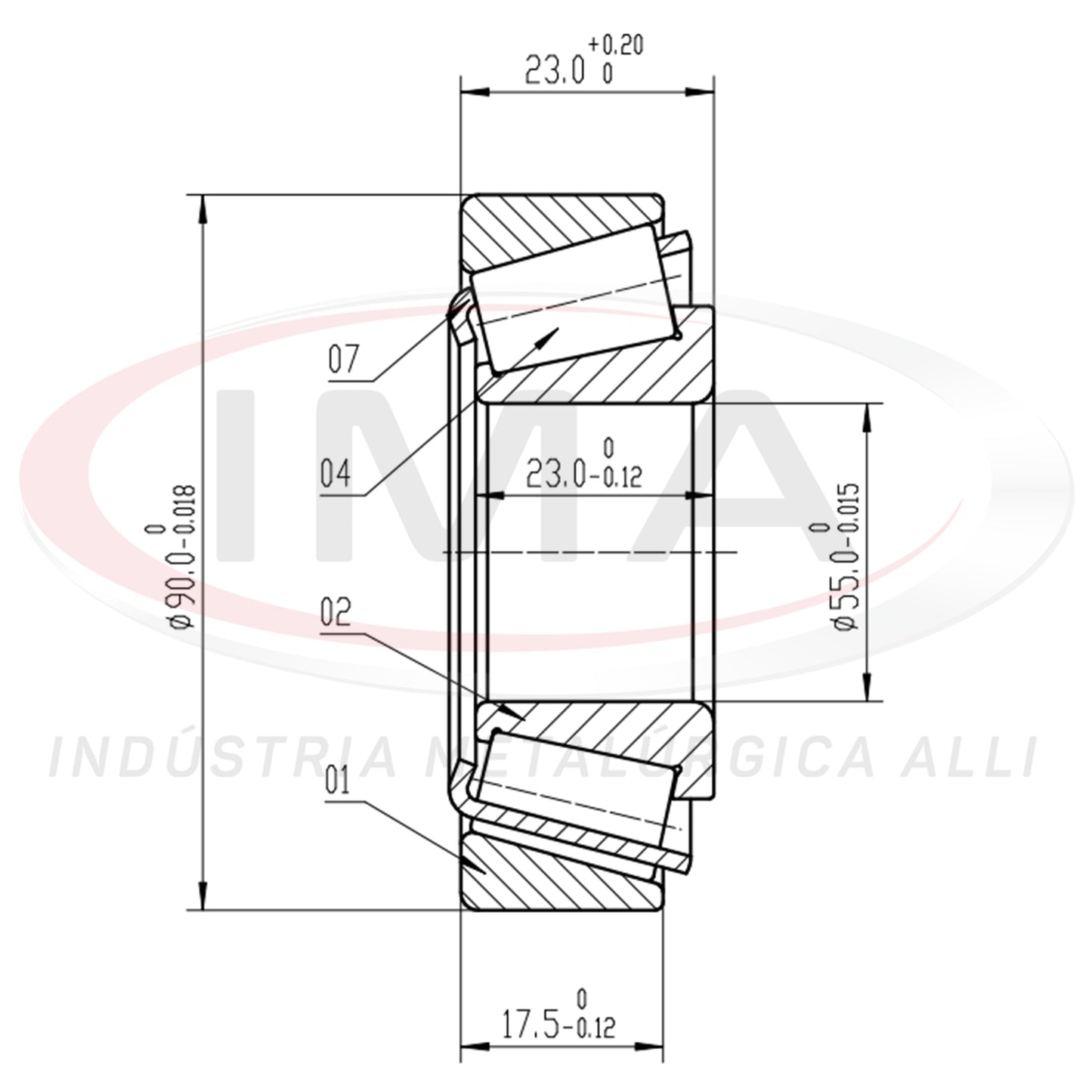 Front and Rear Wheel Bearing Cap/Cone