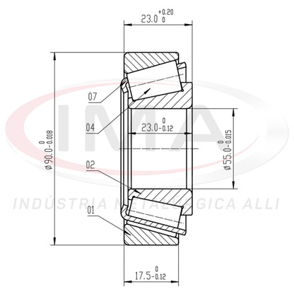 Front and Rear Wheel Bearing Cap/Cone