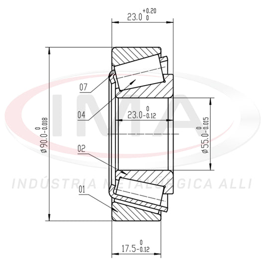 Front and Rear Wheel Bearing Cap/Cone