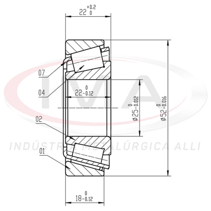Front Wheel Bearing Cap/Cone