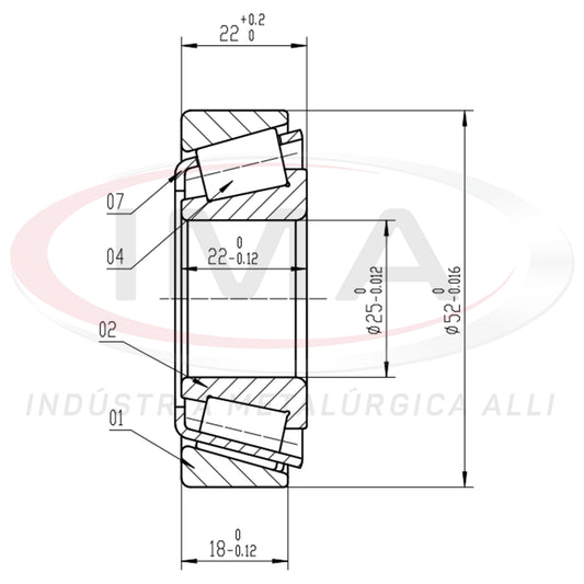 Front Wheel Bearing Cap/Cone