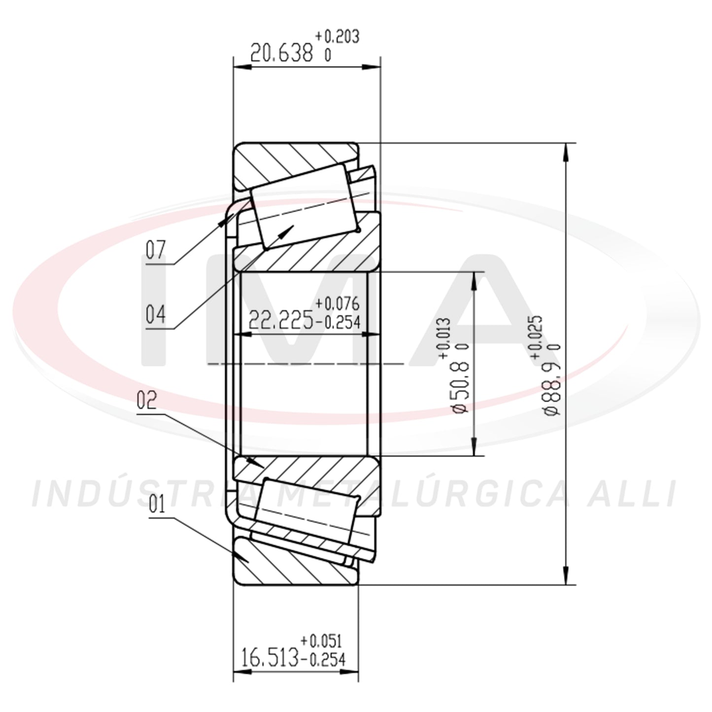 Rear Wheel Bearing CAP/CONE