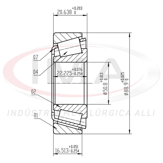 Rear Wheel Bearing CAP/CONE