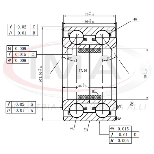 Double Front Wheel Bearing