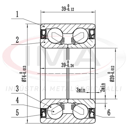 Front Wheel Bearing with Dual ABS