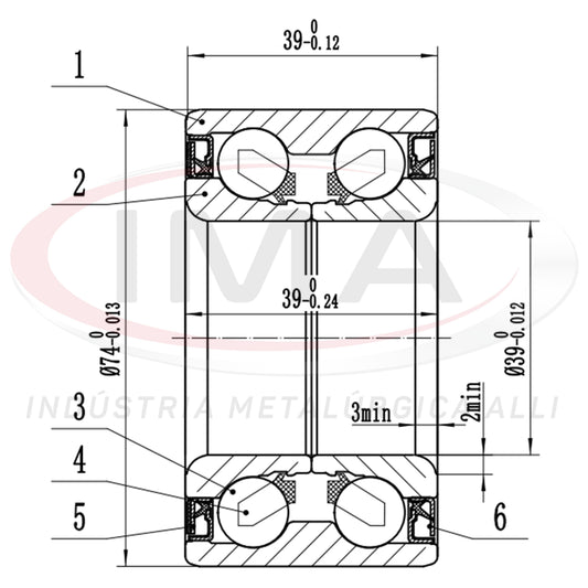 Front Wheel Bearing with Dual ABS