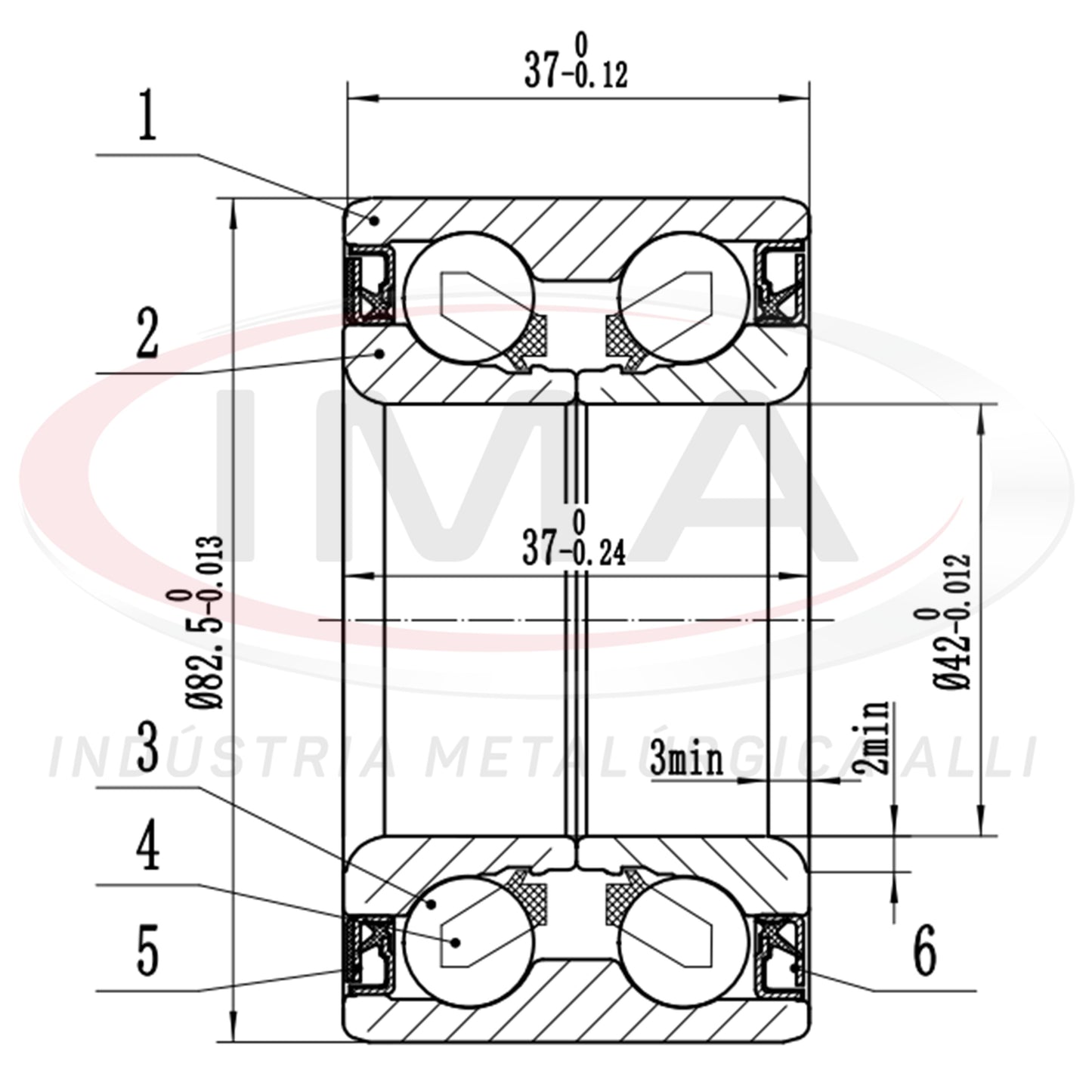 Rolamento Roda Dianteira C/ABS DUPLO