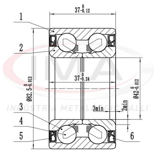 Front Wheel Bearing with Dual ABS
