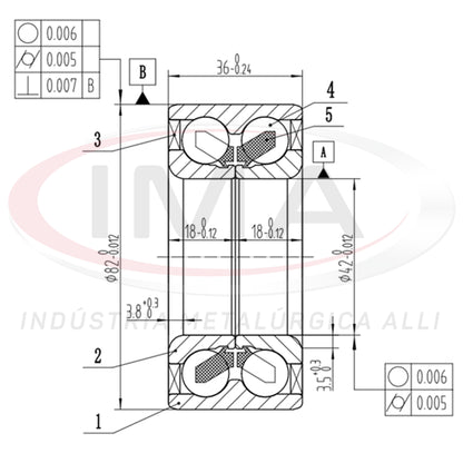 Double Front Wheel Bearing